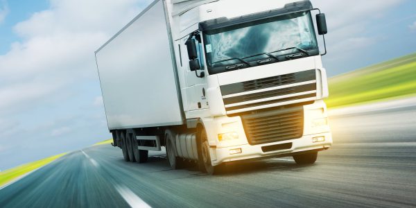 Transport von Ware eines Logistikunternehmen