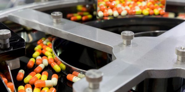 Produktionsmaschine mit Tabletten