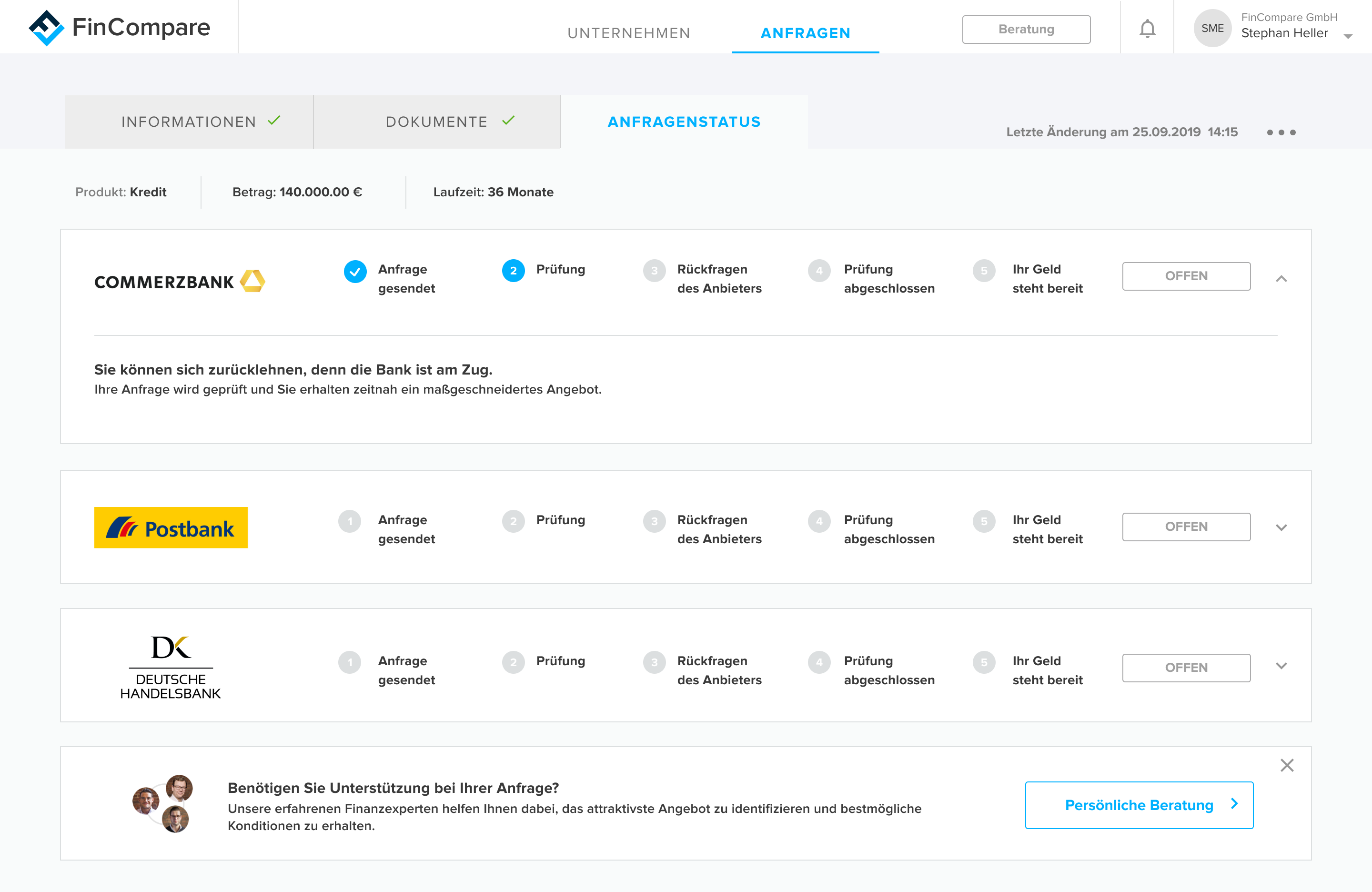 Fincompare Die Digitale Plattform Fur Mittelstandsfinanzierung