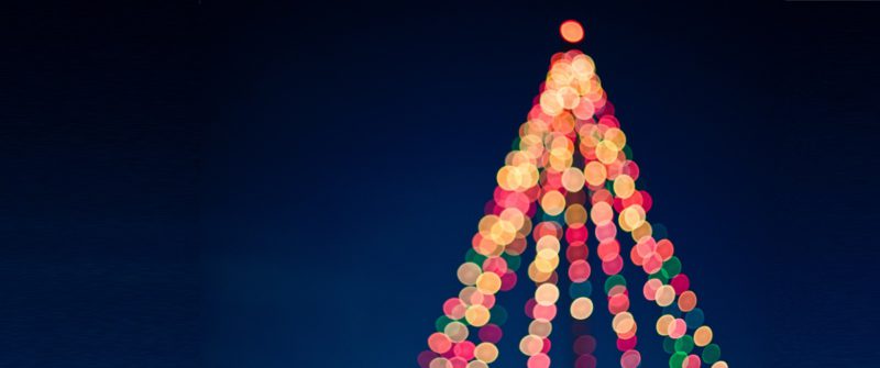 Beleuchteter Weihnachtsbaum